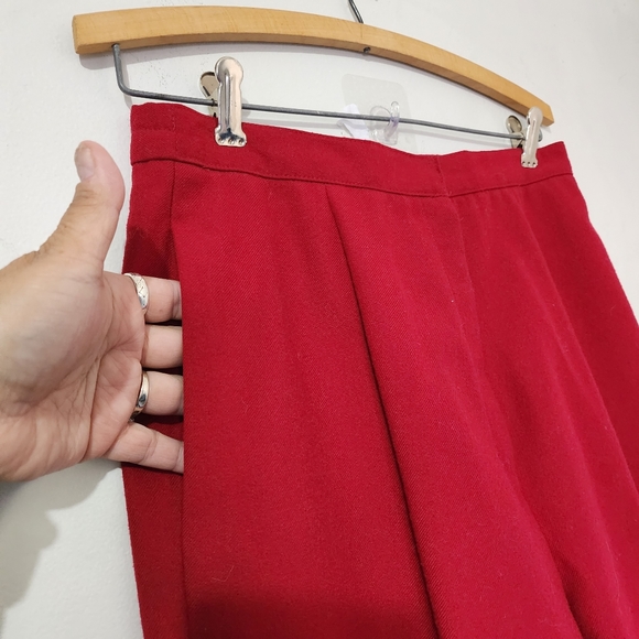 Vintage Red Dress Work Slacks Trousers Pants - Picture 6 of 10